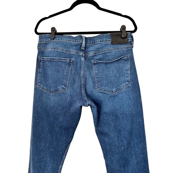 Paige Jeans Men's 33 Transcend Lennox Slim Fit Dark Wash Straight Leg Mid Rise - Picture 5 of 12